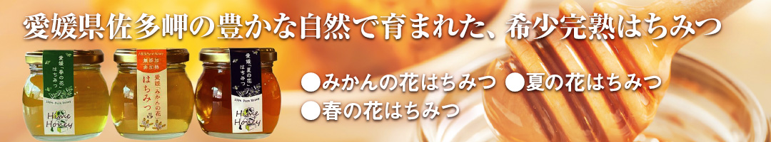 愛媛県佐多岬の希少完熟はちみつ